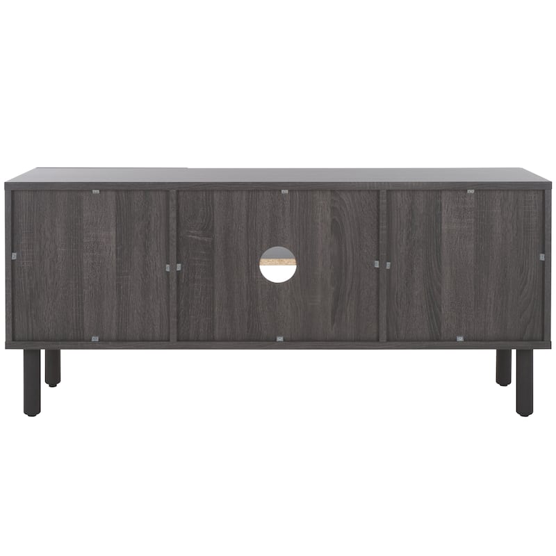 SAFAVIEH Kayleigh 2 Door 2-Shelf Media Stand - 47" W x 16" D x 21" H - 47Wx15Dx21H