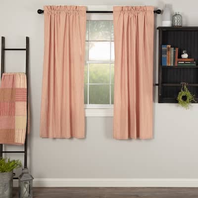 Sawyer Mill Ticking Stripe Short Panel Set - Short Panel 63x36 - Short Panel 63x36