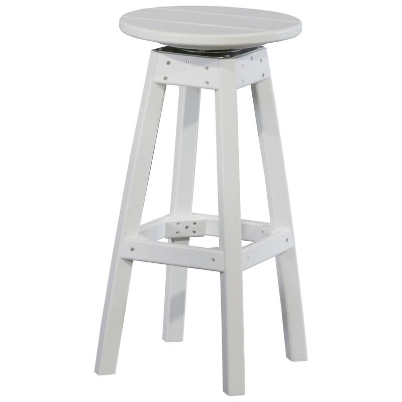 Poly Lumber Bar Stool - White