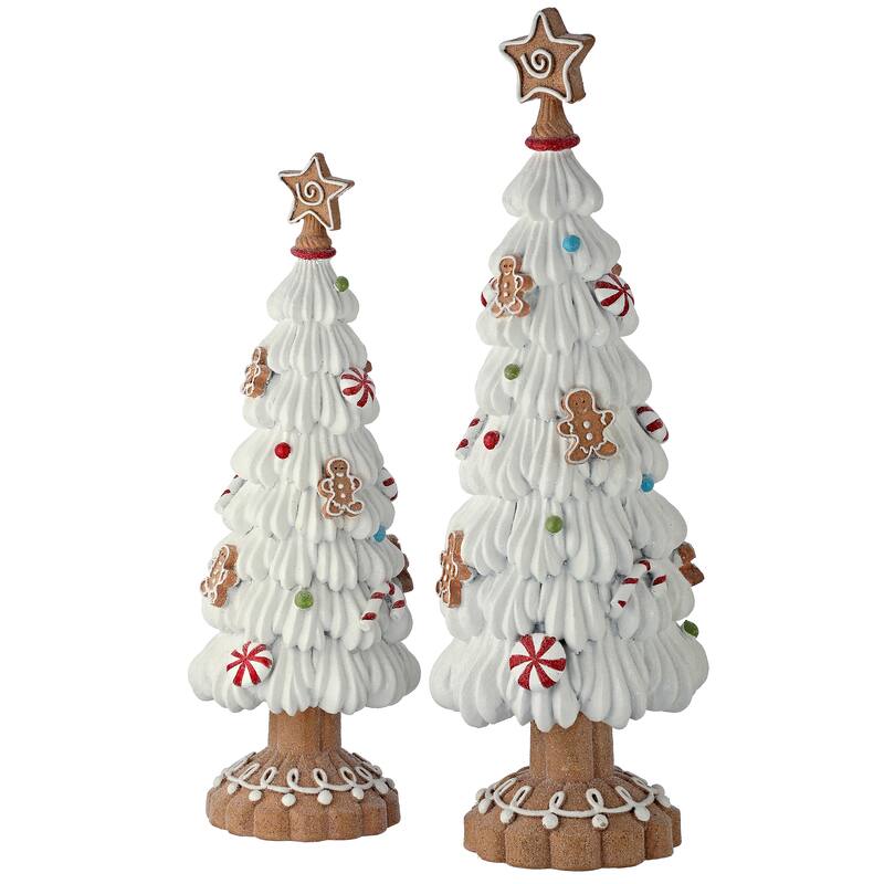 13-15" Resin Sweets Tree Set of 2