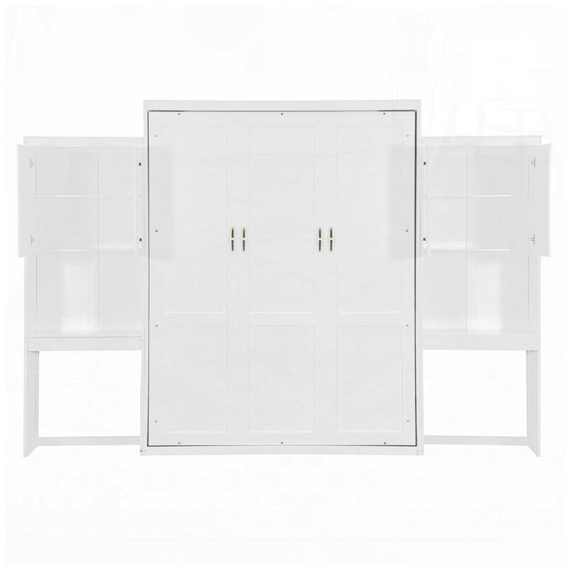 Murphy Bed with Vanity and Cabinets