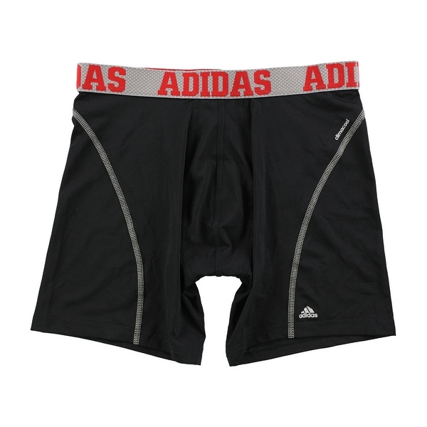Navy//Gray 5138390 2 Pack Adidas Mens Sport Performance Boxer Briefs Climalite