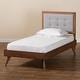 preview thumbnail 17 of 16, Alida Mid-Century Modern Twin Size Platform Bed