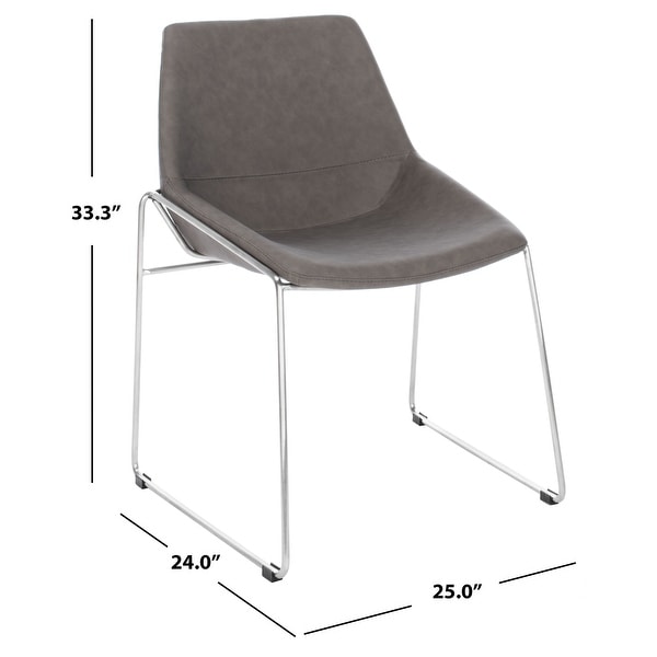 Safavieh Alexis Mid Century Dining Chair (Set of 2) - 25" x 24" x 33.3" - 25" x 24" x 33.3"