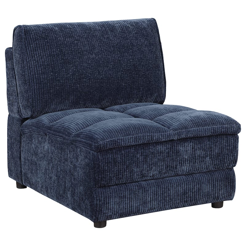 Atlantic 6-Piece Upholstered Modular Sectional Sofa Blue