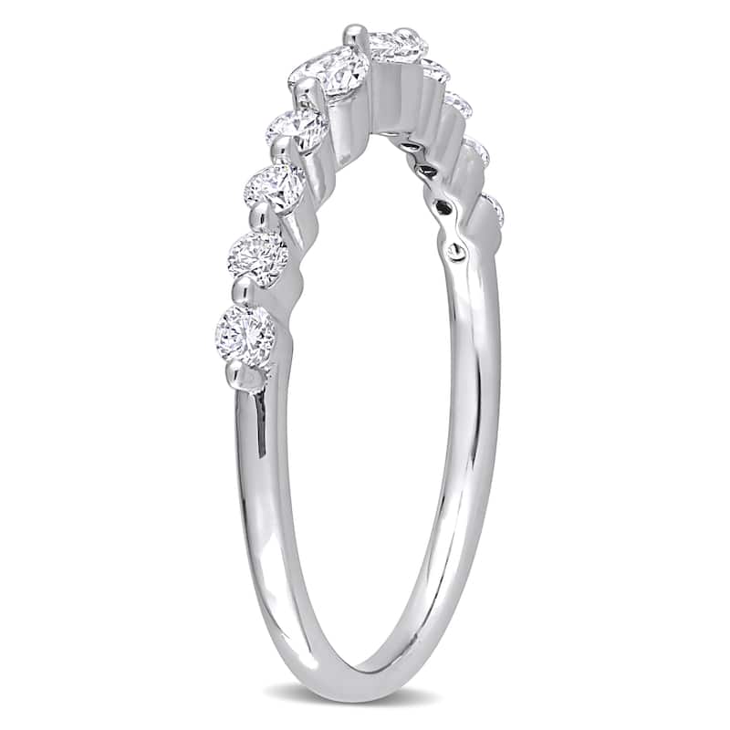 5/8ct TDW Lab-Grown Diamond Band in Platinum Silver