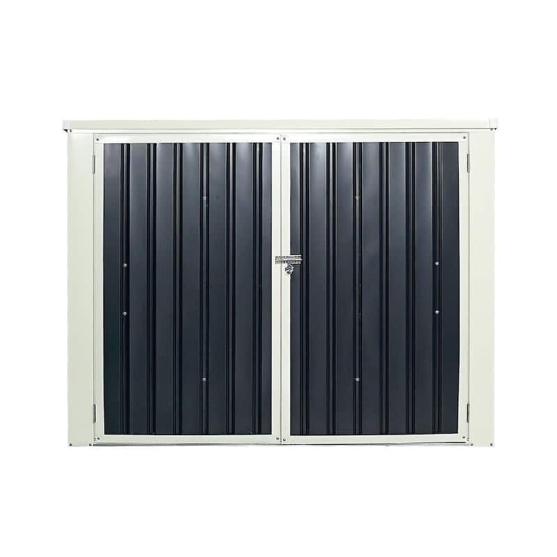 Costway 6x3FT Horizontal Storage Shed 68 Cubic Feet for Garbage Cans