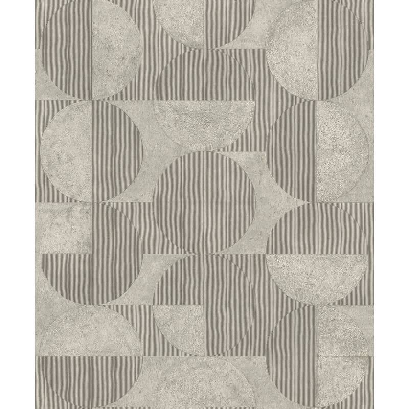 Advantage Barcelo Grey Circles Wallpaper