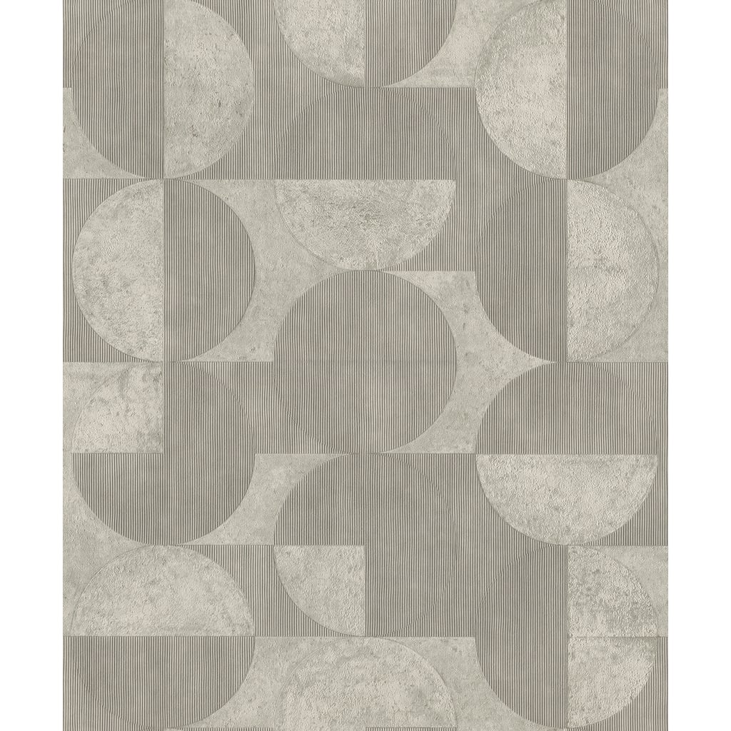 Advantage Barcelo Grey Circles Wallpaper
