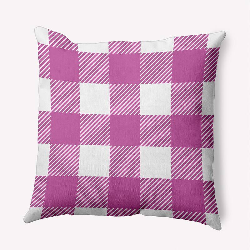 Buffalo Plaid Accent Pillow - Orchid - 26" x 26"