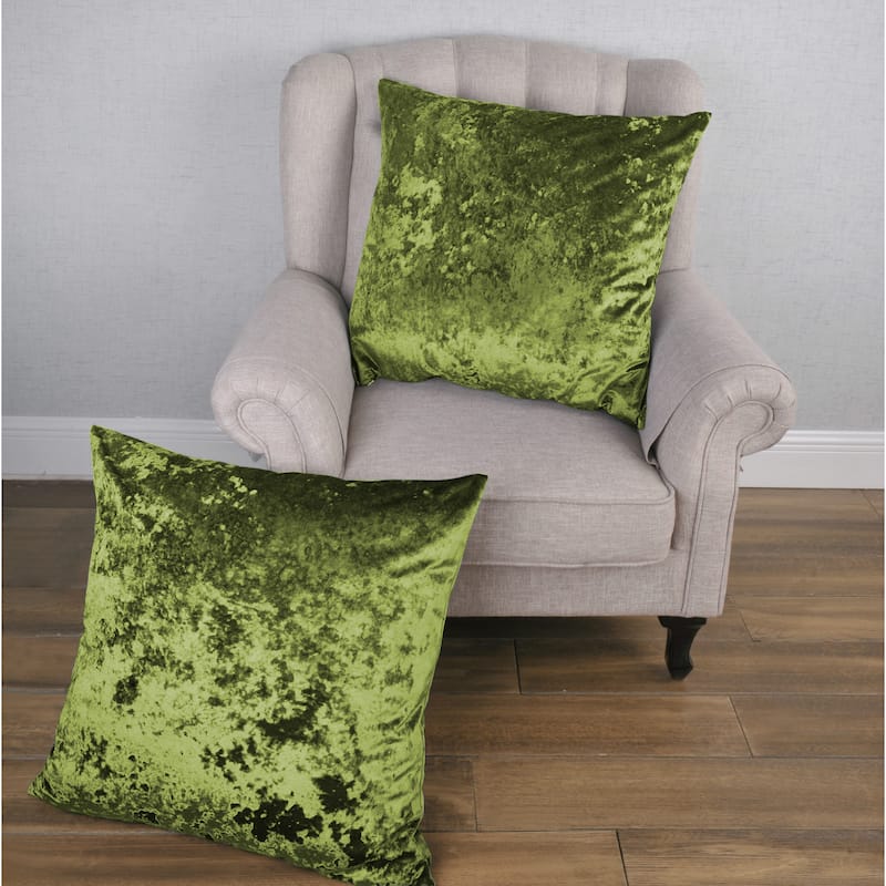 Rancho Crushed Velvet Throw Pillow Cover Set, NO INSERT