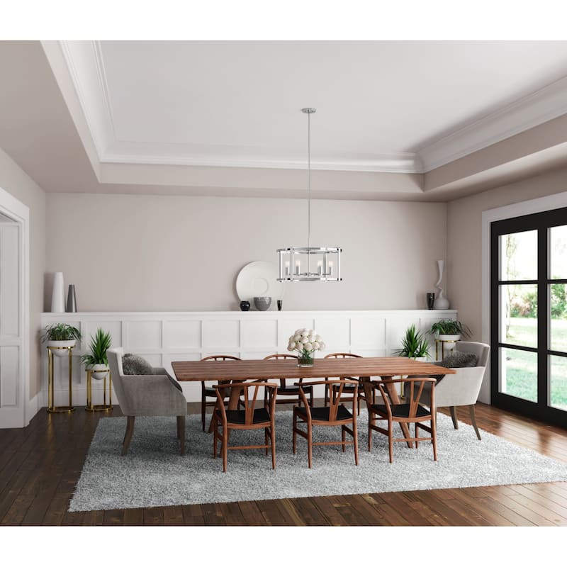 Hunter Astwood 26" 6 Light Chandelier, Dining Room, Kitchen, Cage - Art-Deco, Transitional, Contemporary