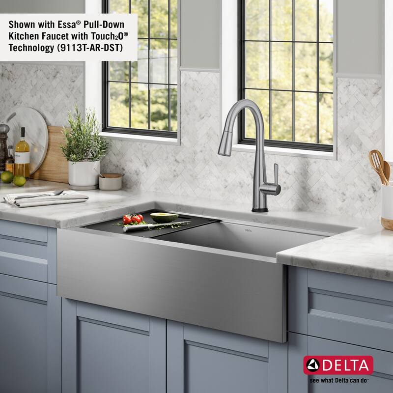 Delta 95C9031-36S Rivet 36” Workstation Farmhouse Apron Front Kitchen