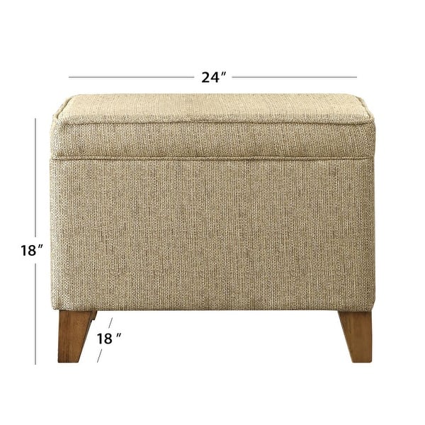 dimension image slide 1 of 2, Carson Carrington Hassel Storage Ottoman