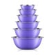 preview thumbnail 7 of 19, JoyJolt Stainless Steel Food Kitchen Mixing Bowl - Set of 6 - .5QT .75QT 1.5 QT 3QT 4QT 5QT Purple
