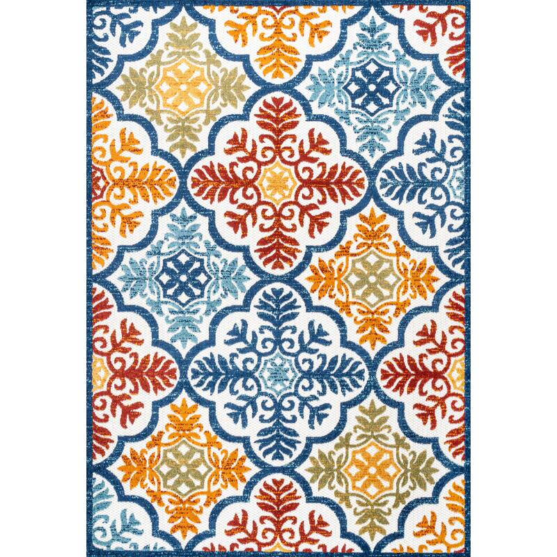 JONATHAN Y Circus Trellis High-Low Indoor/Outdoor Area Rug