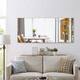 Neutypechic Huge Modern Metal Framed Floor Mirror - 71X27.6 - Gold