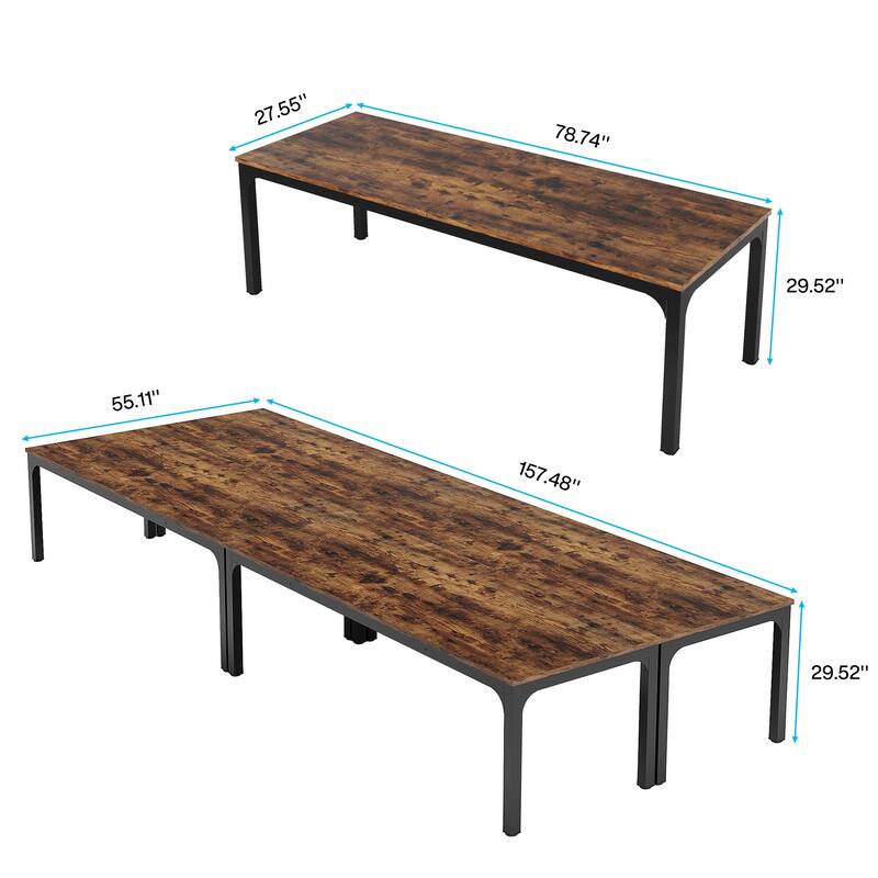 Large Conference Meeting Seminar Business Table for 12-16 Person (Set of 4) - 4PCS