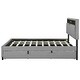 preview thumbnail 9 of 15, Versatile Upholstered Platform Bed with Storage and USB Ports for Comfortable Living