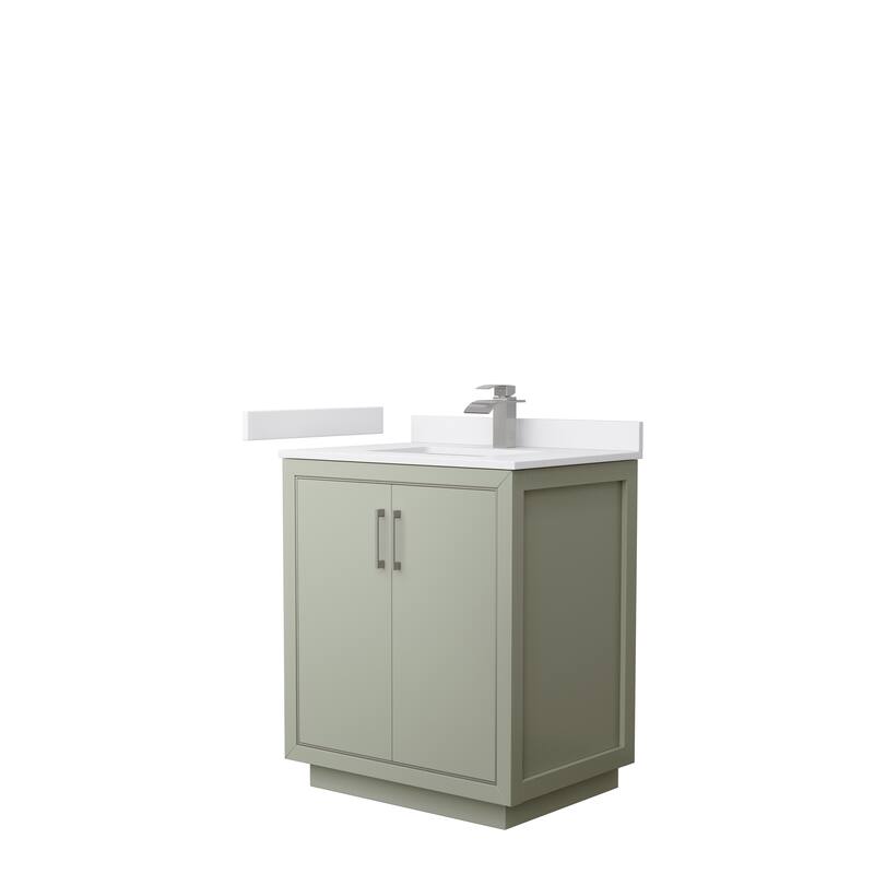 Icon Single Vanity Set, Cultured Marble Top, No Mirror