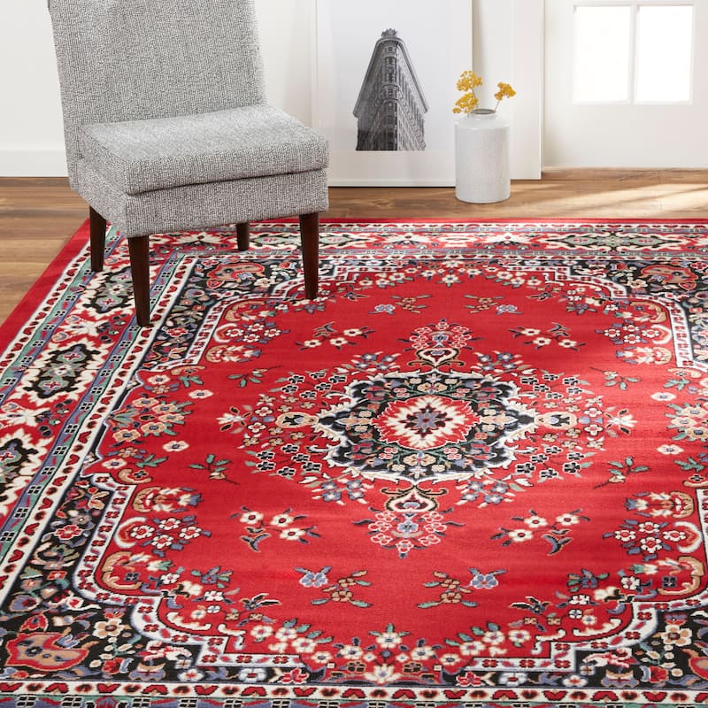 HOME DYNAMIX Premium Sakarya Traditional Medallion Area Rug