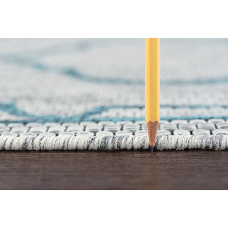 Colonnade Transitional Geometric Indoor/Outdoor Area Rug