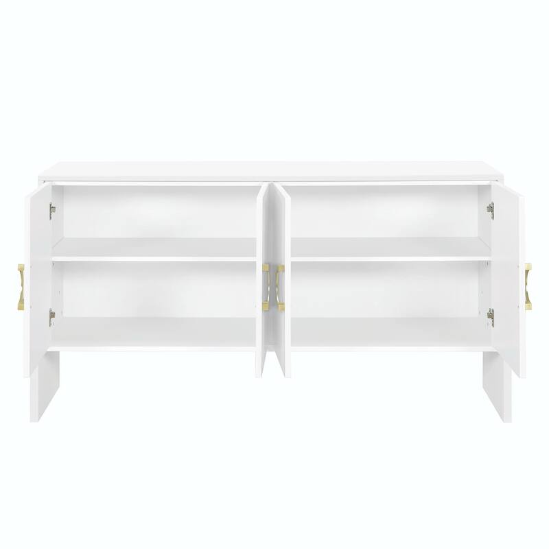 Four-Door Metal Handle Storage Cabinet