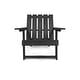 preview thumbnail 97 of 172, Shoreline Fully Assembled All-Weather HDPE Outdoor Folding Modern Adirondack Chair