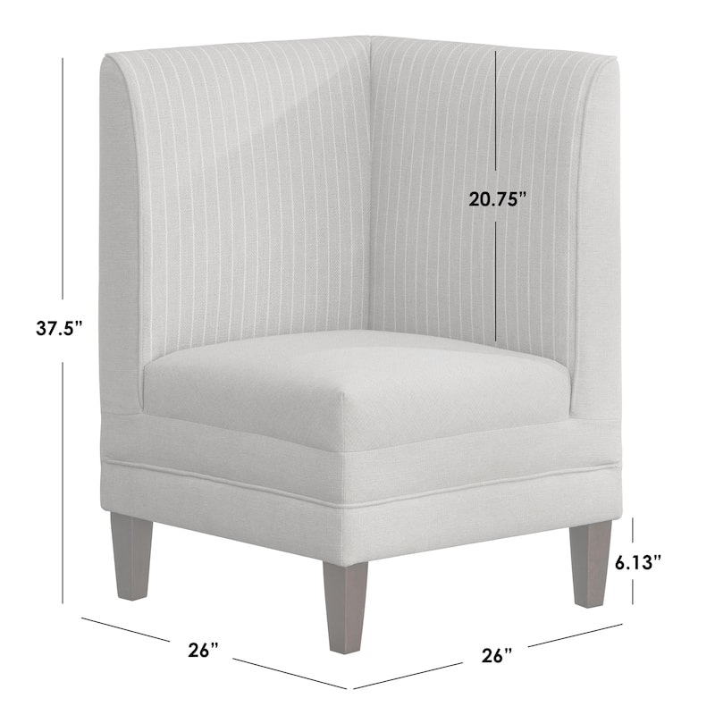 Lifestorey Phillips 3-Piece Upholstered Banquette Set