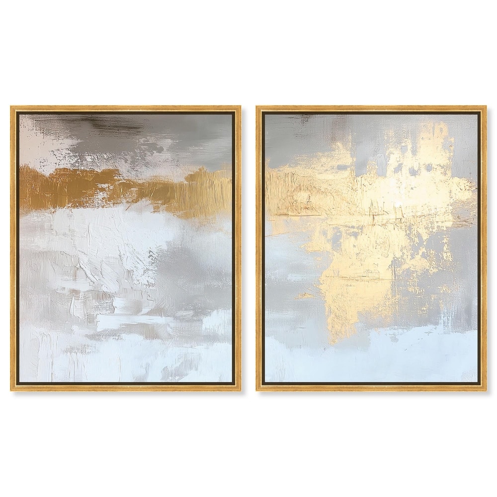 Golden Glaze I Canvas Set of 2 by Art Remedy