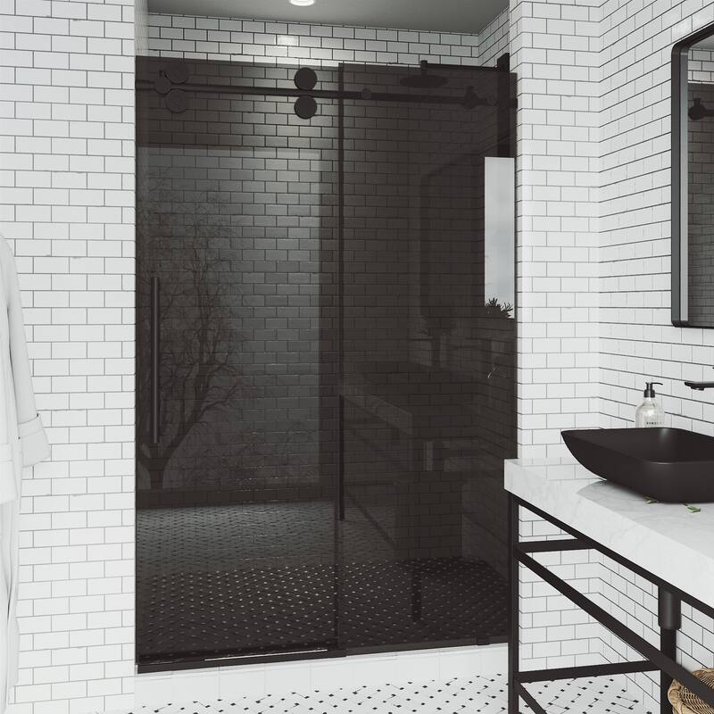 VIGO Elan Frameless Sliding Shower Door
