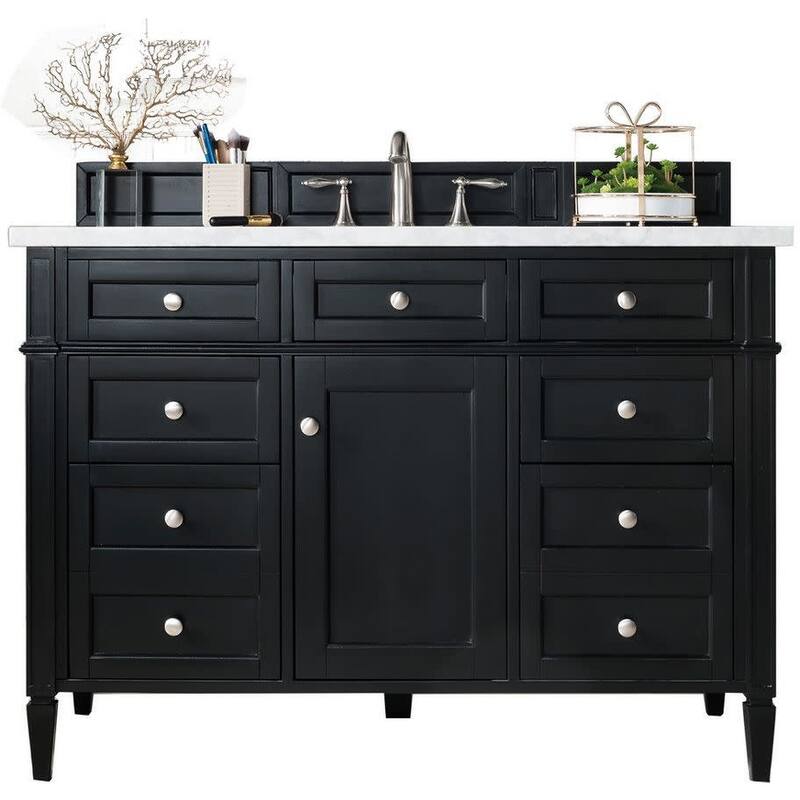 James Martin Vanities 650-V48-FEJP Brittany 48" Free Standing Single - Black Onyx