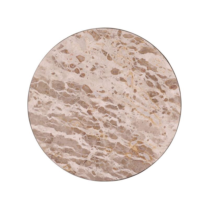 Furniture Classics Shirley Gold Iron Marble Inlaid Coffee Table