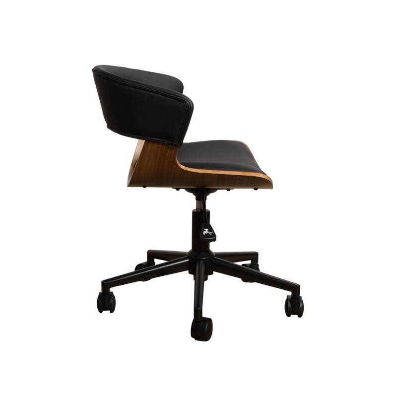 Art Leon Swivel and Height Adjustable Accent Desk Chair with Rolling