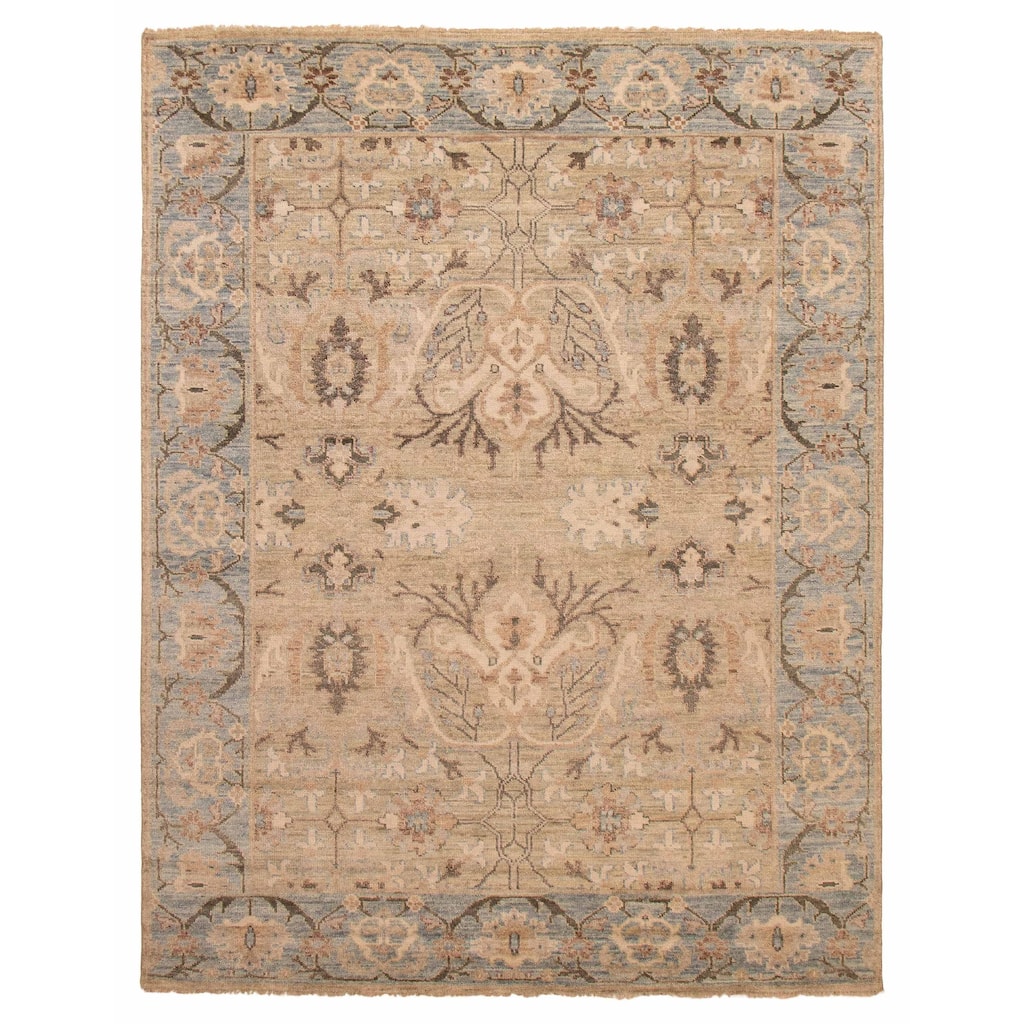 ECARPETGALLERY Hand-knotted Jules Serapi Olive Wool Rug - 9'1 x 11'10