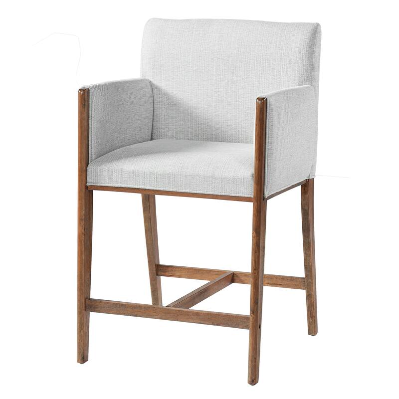 Christopher Knight Home - Modern Upholstered Counter Stools with Arms - Set of 2