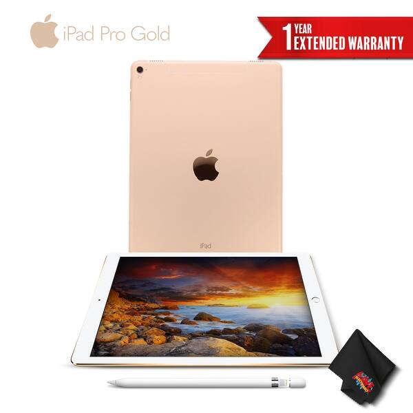 Apple 9 7 Inch Ipad Pro Wi Fi Only 256gb Gold Apple Pencil Overstock