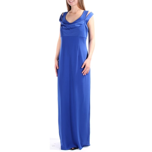 Calvin Klein 189 Womens 1211 Blue Sleeveless Empire Waist Calvin Klein 189 Womens 1211 Blue Sleeveless Empire Waist Formal Dress 2 B