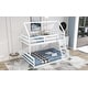 preview thumbnail 5 of 18, Separate Bunk Bed,Two Separate Beds,Twin over Full House Bunk Bed with Built-in Ladder