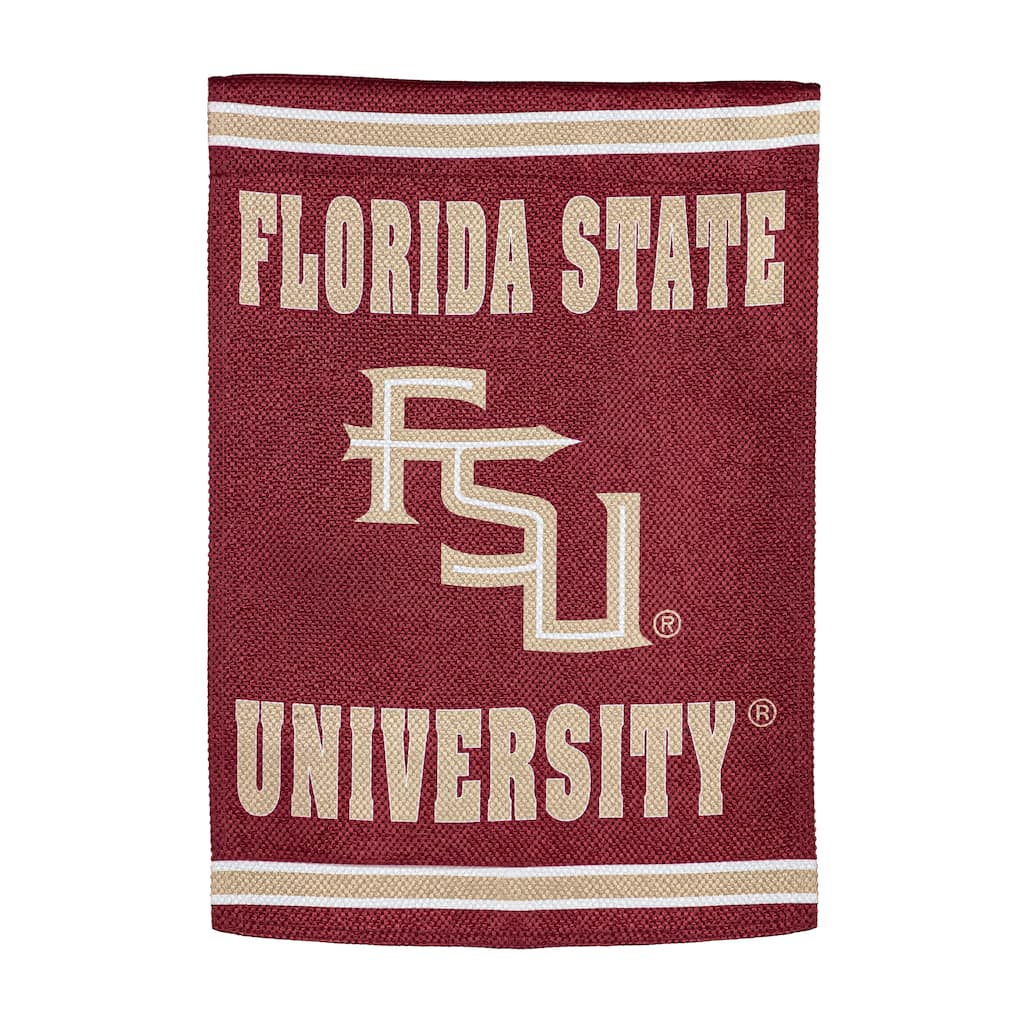 Embossed Suede Flag, House Size, Florida State University
