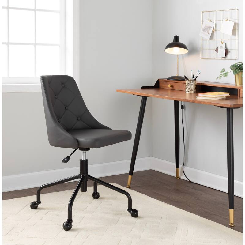 Silver Orchid Ockelbo Adjustable Office Chair with 4-Star Caster Base