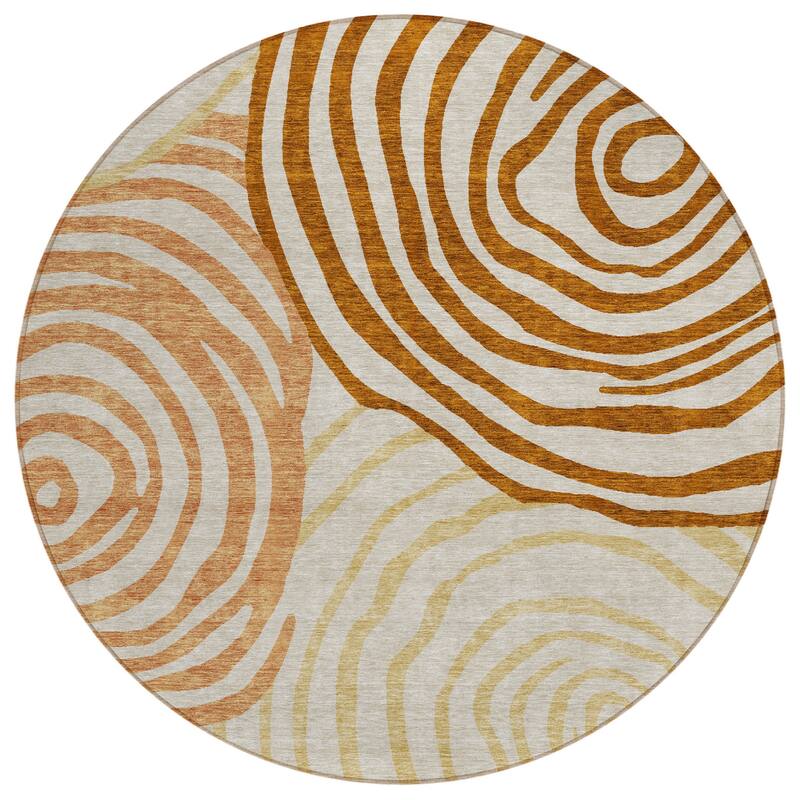 HomeRoots Abstract Transitional Rectangle Outdoor Rug