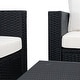 preview thumbnail 50 of 52, SAFAVIEH Outdoor Patio Furniture Machie 4-Piece Conversation Set