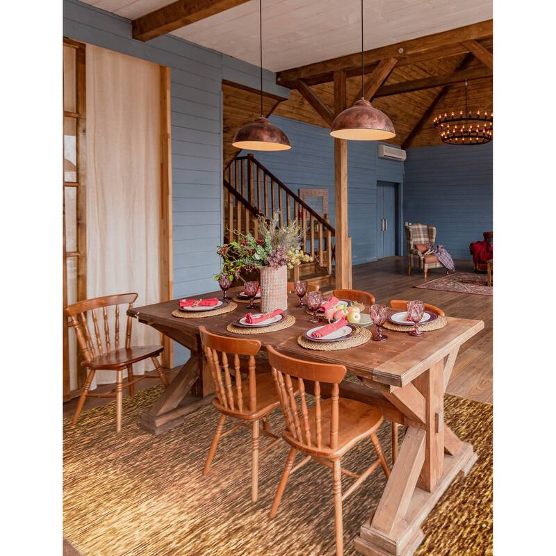 ECARPETGALLERY Hand Tufted Timeless Copper Wool Rug - 5'1 x 8'0