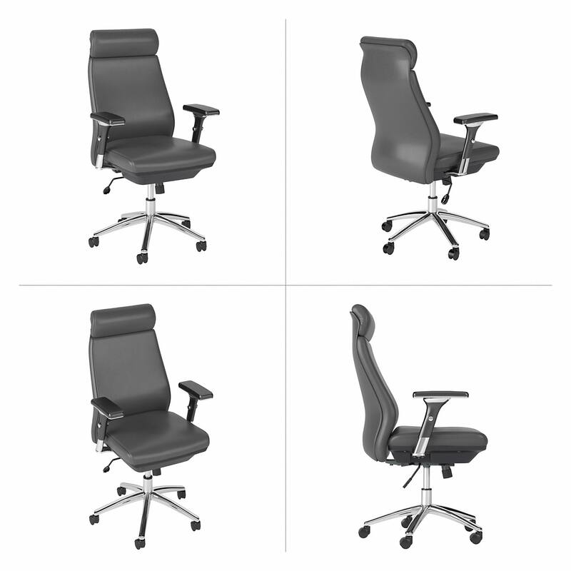 Bush Business Metropolis High Back Leather Executive Office Chair