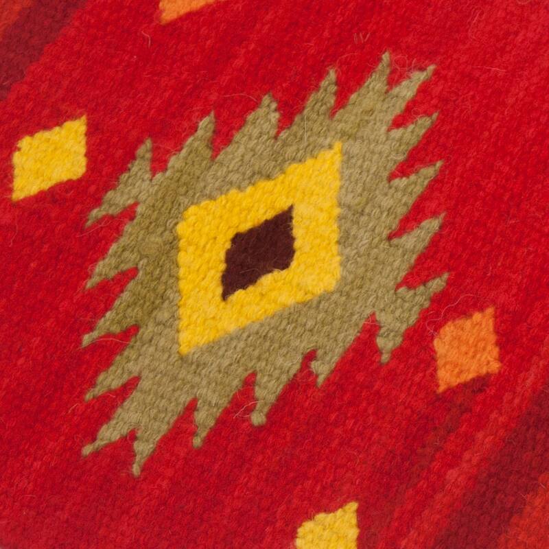 Novica Handmade Brilliant Sunset Wool Blend Table Runner