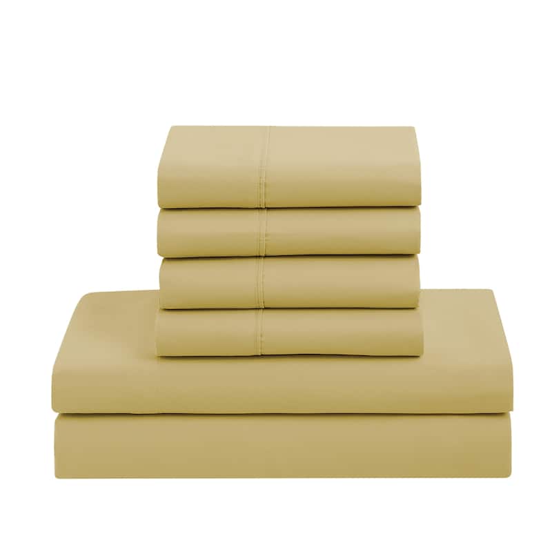 Sweet Home Collection Luxury Solid Bed-In-a-Bag with Sheet Set