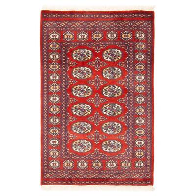 ECARPETGALLERY Hand-knotted Finest Peshawar Bokhara Red Wool Rug - 2'8 x 4'1