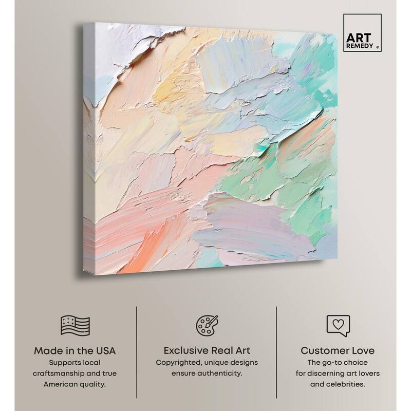 Flowing Mousse III Canvas by Art Remedy, Gallery Wrapped
