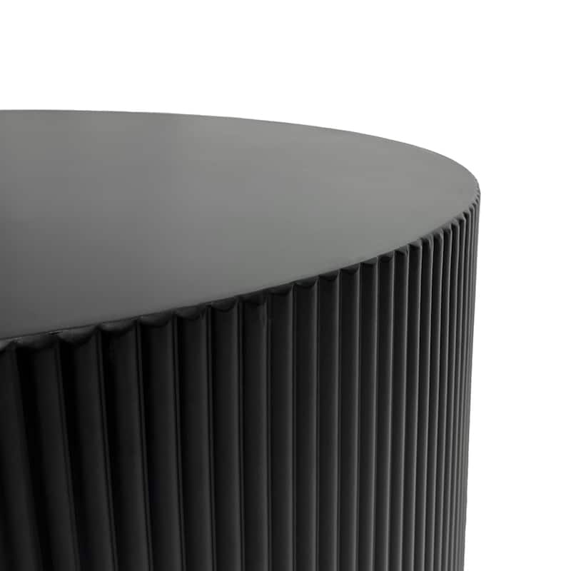Drum Circle Minimalist Wave Stripe Coffee Table